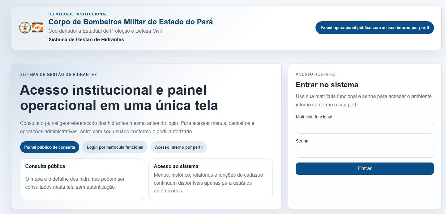 Sistema de Gestão de Hidrantes